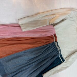 Hanna Andersson Long Sleeve Rainbow Dress In Soft Tulle size 6-7/120